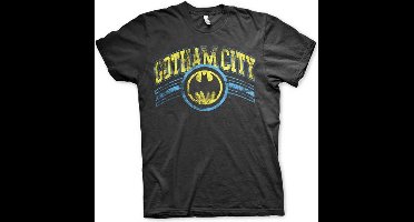 DC Comics Batman Heren Tshirt -L- Gotham City Zwart