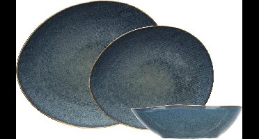 Cosy & Trendy Serviesset Aicha Blue 18-Delig - 6 persoons
