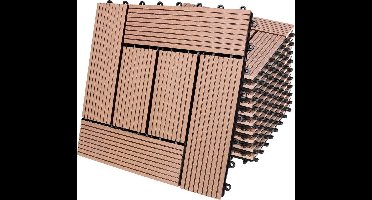 WPC Vlondertegels - Set van 11 Mozaïek 30x30cm - Terracotta