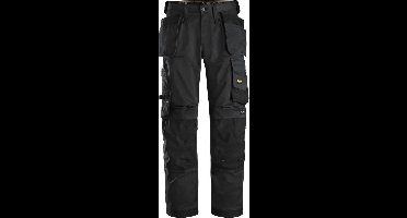 Snickers 6251 AllroundWork, Stretch Loose fit Werkbroek+, met Holsterzakken - Zwart/Zwart - 46