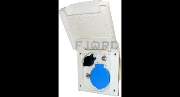Inbouwdoos 230v12V ant, sat nw klep