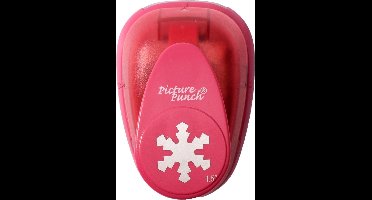 Vaessen Creative Pons - Figuurpons - Sneeuwvlok - 3,7 x 3,2 cm