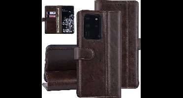 DonkerBruin hoesje Samsung Galaxy S20 Ultra - Book Case - PU leather