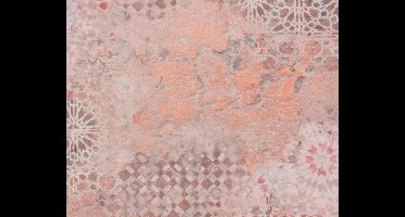 VINTAGE BETONLOOK BEHANG | Industrieel - bruin oranje roze - A.S. Création Metropolitan Stories 2