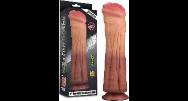 Lovetoy - XXL Dildo - Dual layered Platinum Silicone Cock - 30 cm lang en modder vet