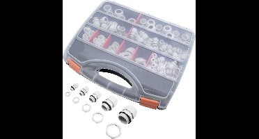Quadrios 2102CA115 Wartel assortiment PA66 Wit 224 stuk(s)