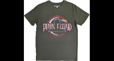 Pink Floyd - Vintage Dark Side Of The Moon Seal Heren T-shirt - M - Groen