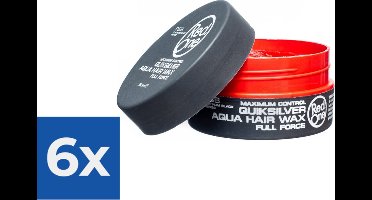 Red One Quicksilver Aqua Hair Wax 150ml - Voordeelverpakking 6 stuks