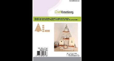 CraftEmotions MDF 3D Kerstboom 380x460x100mm