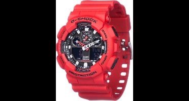 Casio G-Shock GA-100B-4AER Herenhorloge 51 mm - Rood
