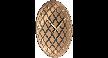 NeXtime Pendula Round - Klok - Rond - Ø43 cm - Koper - Glas