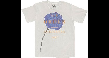 New Order - Spring Substance Heren T-shirt - L - Grijs/Wit