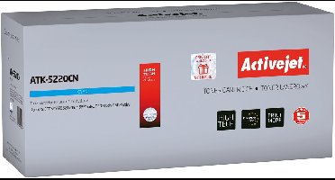 ActiveJet ATK-5220CN Toner voor Kyocera-printer; Kyocera TK-5220C vervanging; Opperste; 1200 pagina's; cyaan.
