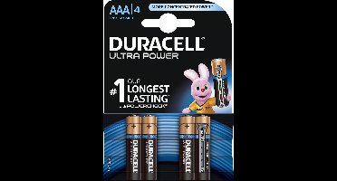 Duracell Ultra Power AAA Alkaline Batterijen - 4 stuks