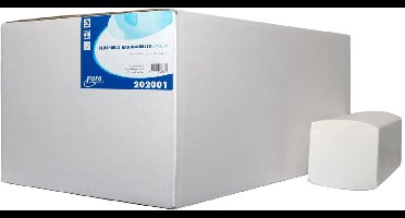 Handdoek 21.5x25cm ZZ Flush 2laags 3184stuks (202001)