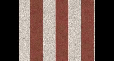 TRADITIONELE GLITTER STREPEN BEHANG - Metallic Rood Beige - AS Creation Trendwall