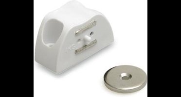 DX Magneetsnapper MC 9 Hoekmodel 4kg 32x15mm Opschroevend Kunststof/Kunststof Wit MC 94A2B