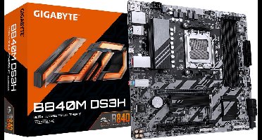 Gigabyte B840M DS3H - Moederbord - Ultra Durable - 2.5GbE LAN - PCIe 4.0