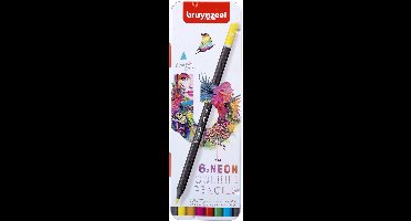 Kleurpotlood Bruynzeel set à 6 stuks neon | 6 stuks