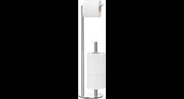 Boraboi® Vrijstaande Toiletpapierhouder van Roestvrij Staal met Luxe Design voor Badkamers