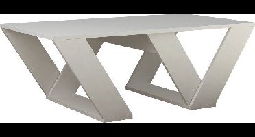Stijlvolle Salontafel - Modern Wit - 110x40x60cm - Duurzaam Melamine