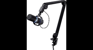 Trust GXT 255+ ONYX - Streaming Microfoon - voor podcast en streamen - inclusief verstelbare arm & Pop filter - met verlichting