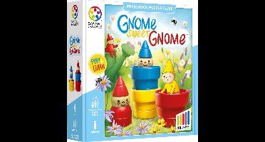 SmartGames Gnome Sweet Gnome - Houten Logisch Denkspel - 48 Educatieve Zoekuitdagingen - Solospel voor Peuters & Kleuters - Vanaf 3 Jaar
