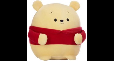 Winnie de Poeh - Disney Squashy Podgies Pluche Knuffel 24 cm - Speelgoed Knuffels voor Kinderen Jongens Meisjes - Kawaii Kussen - Squishy Squish Knuffel - Mickey Mouse, Minnie Mouse, Stitch, Angel, Tijgertje, 101 Dalmatiërs
