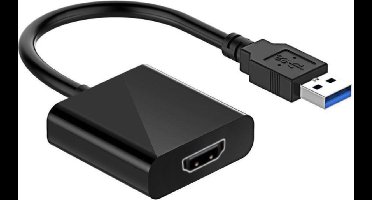 Gembird USB to HDMI Display Adapter - Zwart - Universele Aansluiting voor Externe Weergave