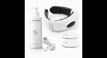 Pack Elektromagnetische Nek-en Rugmassage en Verstevigende Lichaamslotion Rice Joyfirm 250 ml InnovaGoods