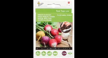 Buzzy - Zaadband Radijs Ronde Soorten Mix 7,5m