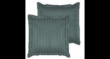 De Witte Lietaer Kussensloop Zygo Atlantic - 60 x 70 cm - Groen - Katoen Satijn