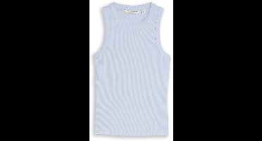 Tom Tailor Denim - Slim fit top met ribbelstructuur - Maat XS - mountain sky blue