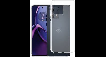 Just in Case hoesje geschikt voor Motorola Moto G84 (5G) Hoesje Siliconen - Flexibele Case - Transparant