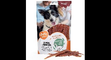 duvoplus meat! Eend Jerky - Hondensnacks - Beloningssnack - Graanvrij & Hoog Vleesgehalte - 1 kg