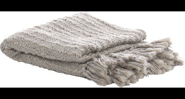 Light & Living - Plaid FONTA - 170x130x0.5cm - Grijs