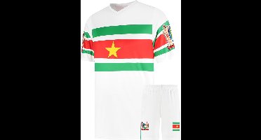 Suriname Voetbaltenue - Voetbal Tenue Kinderen - Shirt en Broekje - Jongens en Meisjes - Volwassenen - Heren en Dames - Maat XXL