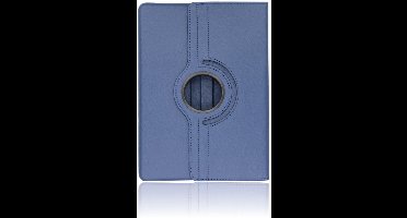 Hoesje Geschikt voor Samsung Galaxy Tab S6 10.5 inch (2019) (SM- T860/SM-T865-SM-T867) Book Case Tablet hoes/ 360° Draaibare Book case Kleur Donkerblauw
