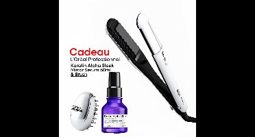 L'Oréal Professionnel SteamPod 4.0 Professionele stoom stijl- & krultang + Keratin Alpha Sleek Mirror Serum 50ml + Gratis Borstel