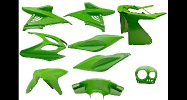 Plaatset Yamaha Aerox tot bj. 2014 9 delig kawasaki groen