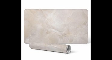 Moderne bureauonderlegger voor thuiswerken, lichtgrijze steenprint, 100x50 cm