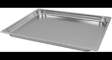 Mega-M Professionele GN 2/1 Bak - 65x53 cm - Hoogte 40 mm - RVS - Gastronorm Container - Roestvrij Staal - Voor Oven, Koeling en Buffet