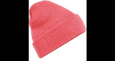 Scoby - Wintermuts - Beanie - Muts - Gehaakte - Hippe Muts - Winter accessoire - Coral