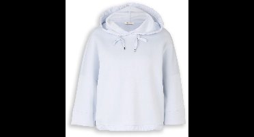 Tom Tailor - Hoodiesweatshirt van scuba - Maat S - soft dusty blue
