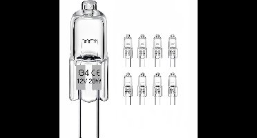 Halogeen Lampjes Set van 8 Stuks G4, 12 V, 20 W - Afzuigkap Dimbaar