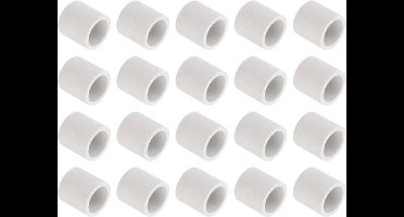 KARZO - Keramische buizen 14 mm diameter - elektronische draadbundels - warmte-isolatiebescherming - enkele boring - 20 stuks - 20 mm x 20 mm