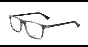 Police VPLD97M Striped grey havana 54/16/145 MAN Brilmonturen