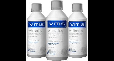 Vitis Mondwater Whitening - 3 x 500 ml - Voordeelverpakking