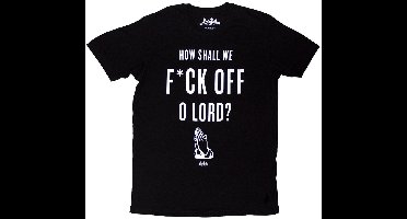 Monty Python - F Off Heren Tshirt - S - Zwart