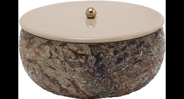 Present Time - Opbergbox Mosaic Marble - Bruin